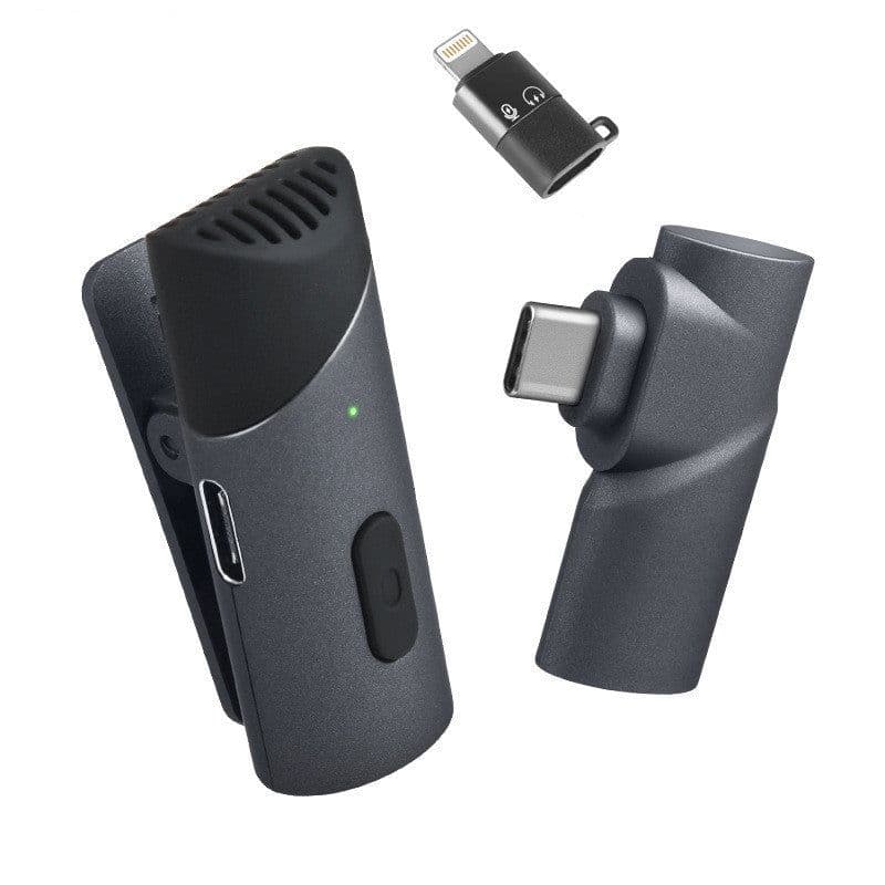 image-Mobile Phone Outdoor Live Broadcast Noise Reduction Recording Wireless Lavalier Microphone