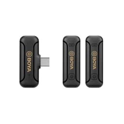 image-Clip-on Radio Microphone Recording Noise Reduction Portable Interview