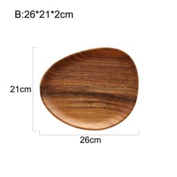 image-Acacia Japanese Snack Plate Non-standard Snack Plate