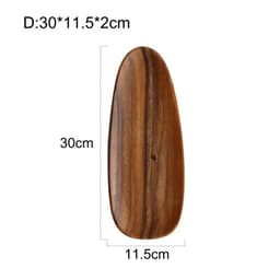 image-Acacia Japanese Snack Plate Non-standard Snack Plate