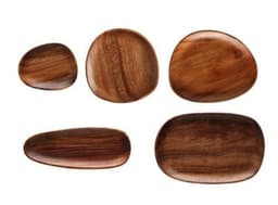 image-Acacia Japanese Snack Plate Non-standard Snack Plate
