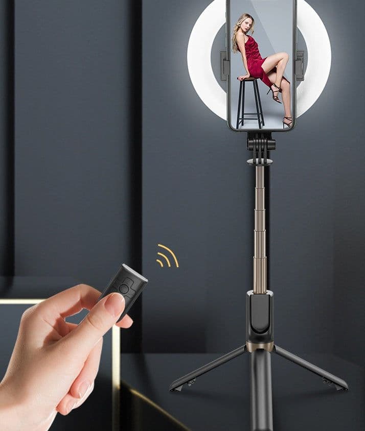 image-Xyxd Mobile Phone Live Broadcast Fill Light Neon Light Colorful Multicolored Lighting Selfie Stick Vibrato Bluetooth Camera Desktop