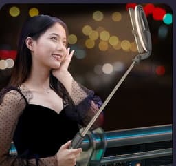 image-Xyxd Mobile Phone Live Broadcast Fill Light Neon Light Colorful Multicolored Lighting Selfie Stick Vibrato Bluetooth Camera Desktop