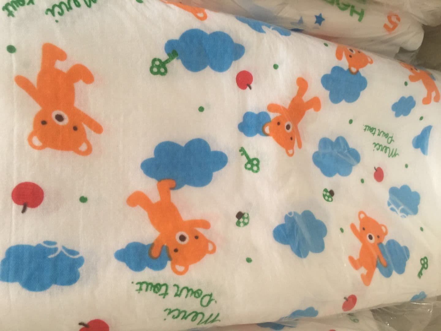 image-Double-layer Gauze Cartoon Print Baby Bath Towel