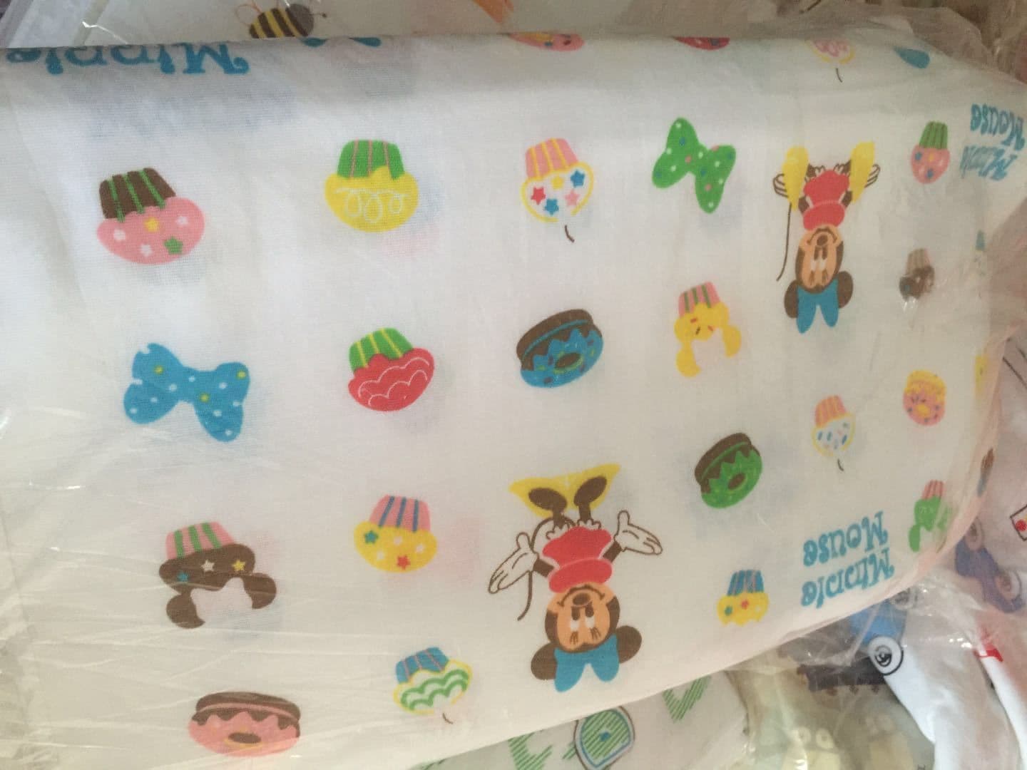image-Double-layer Gauze Cartoon Print Baby Bath Towel