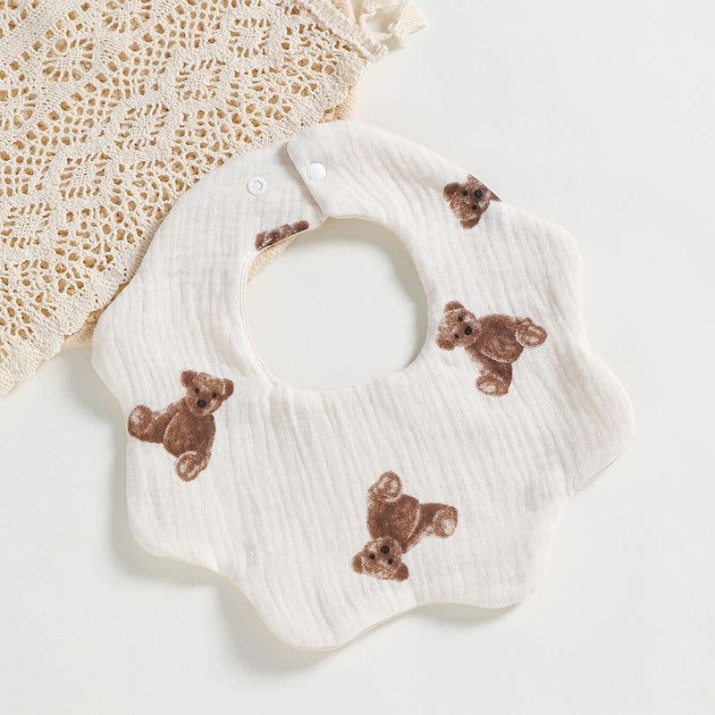 image-Cartoon Baby Supplies Cotton Anti Spitting Water Towel