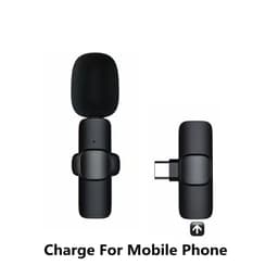 image-Wireless Lavalier Microphone Portable Audio Video Recording Mini Mic For I Phone Android Long Battery Life Live Broadcast Gaming