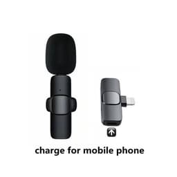 image-Wireless Lavalier Microphone Portable Audio Video Recording Mini Mic For I Phone Android Long Battery Life Live Broadcast Gaming