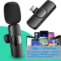 image-Wireless Lavalier Lapel Microphone For IPhone IPad Professional Wireless Clip Mic - Cordless Omnidirectional Condenser Recording Mic For Interview Video Podcast Vlog YouTube