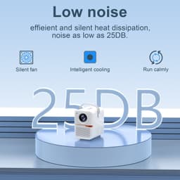 image-P10 2023 New Super Clear Cross-border Household Mini Portable LCD Projector Android Projector Outdoor
