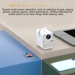 image-P10 2023 New Super Clear Cross-border Household Mini Portable LCD Projector Android Projector Outdoor