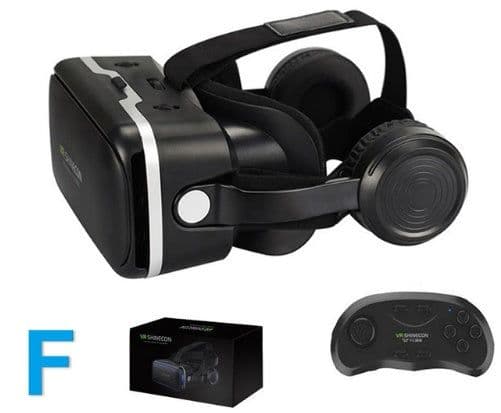 image-Original VR Shinecon Gafas De Realidad Virtual 120 Fov 3D Gafas Google Carton Con Auriculares Estereo Caja Para Smartphone