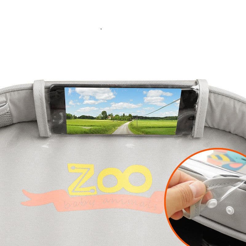 image-Car Baby Safety Seat Tray Child Car Storage Small Table