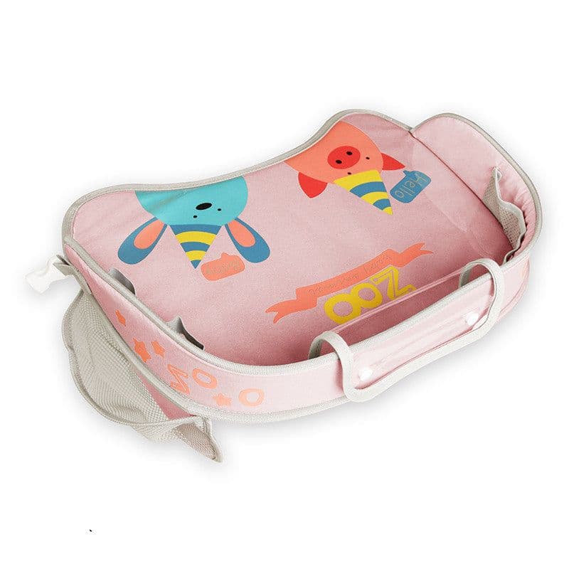image-Car Baby Safety Seat Tray Child Car Storage Small Table