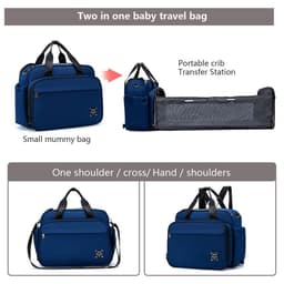 image-Portable Folding Crib Mummy Bag Portable Messenger Multifunctional