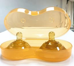 image-Mother And Baby Supplies Silicone Nipple Protector Transparent Nano Ten-hole Protector Breast Pad Breast Nipple Protector