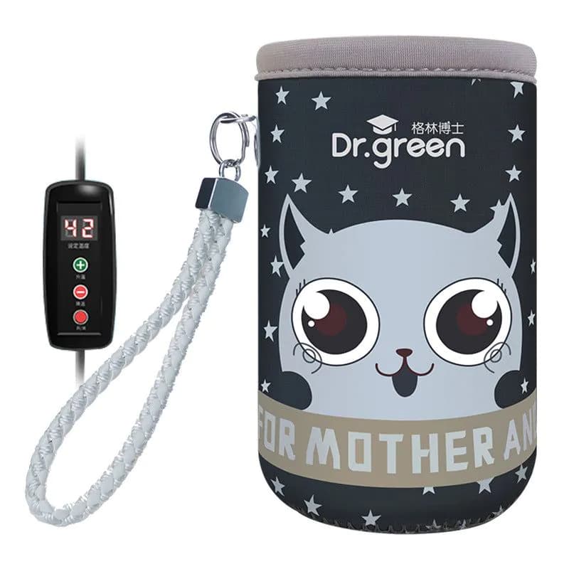 image-Out Portable Heat Preservation Baby Bottle Bag Car Bottle Warmer Heating Jacket USB