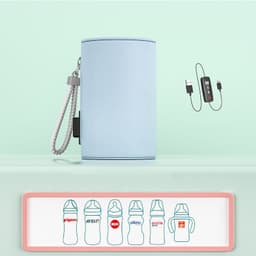image-Out Portable Heat Preservation Baby Bottle Bag Car Bottle Warmer Heating Jacket USB