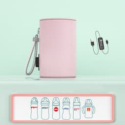image-Out Portable Heat Preservation Baby Bottle Bag Car Bottle Warmer Heating Jacket USB