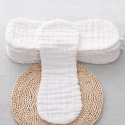 image-Baby Diapers Cotton Gauze Washable Diapers Newborn 12-Layer Peanut Type Diapers Baby Cotton Meson Washable