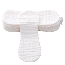 image-Baby Diapers Cotton Gauze Washable Diapers Newborn 12-Layer Peanut Type Diapers Baby Cotton Meson Washable
