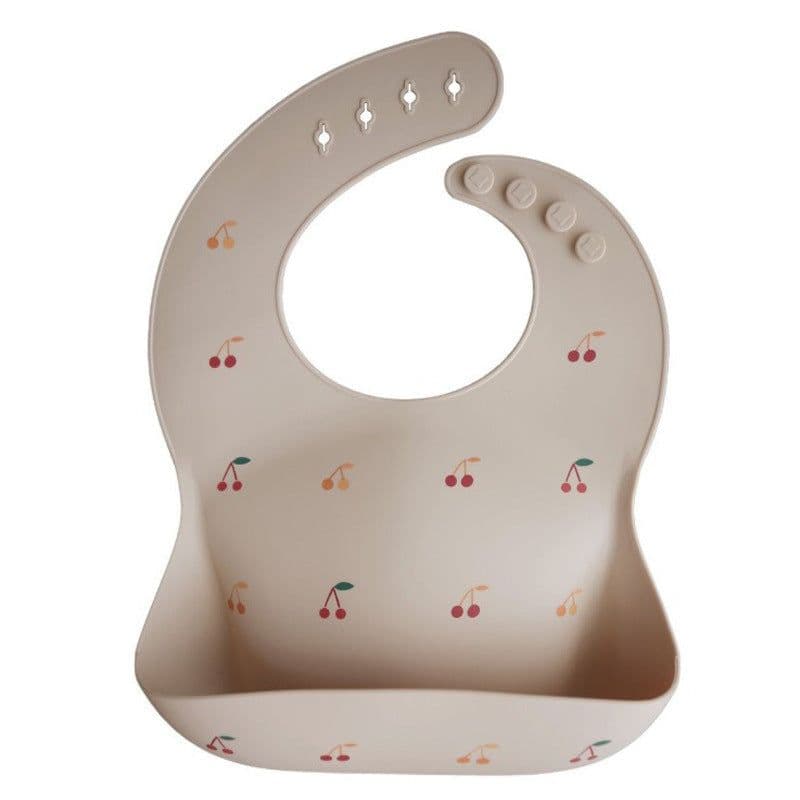 image-Denmark Mushie Bib Baby Eating Bib Super Soft Waterproof Baby Silicone Rice Pocket Anti-Dirty Feeding Artifac