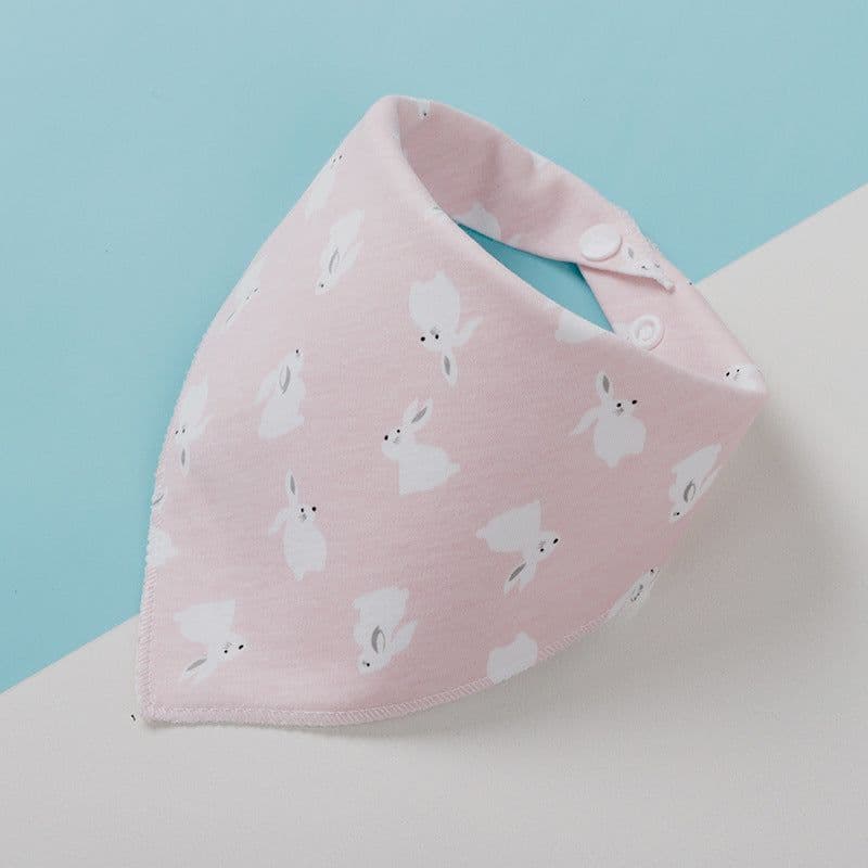 image-Triangle Scarf Children's Bib Double-sided Saliva Towel Custom