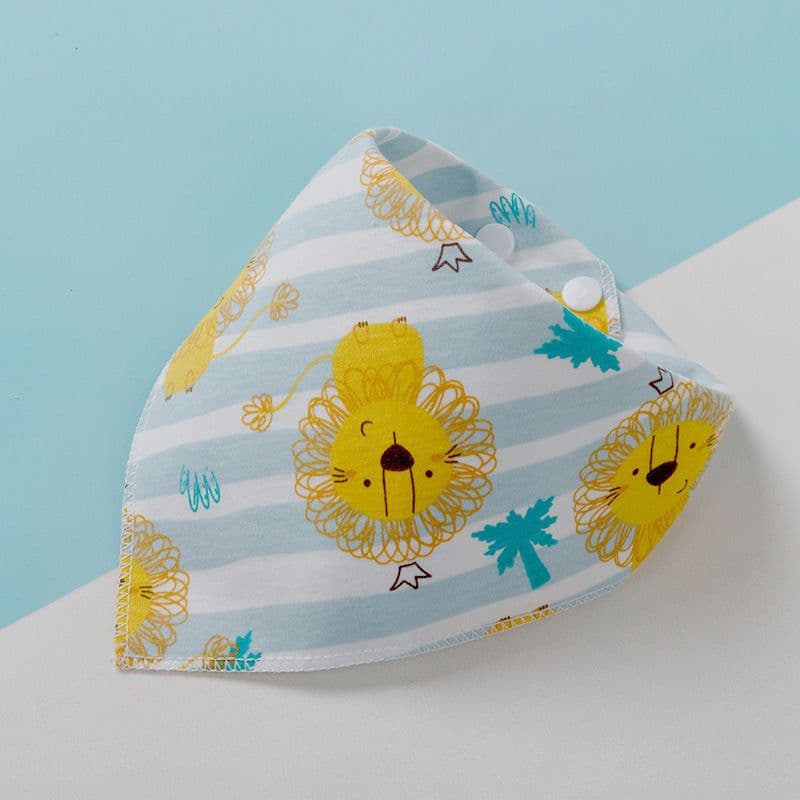 image-Triangle Scarf Children's Bib Double-sided Saliva Towel Custom