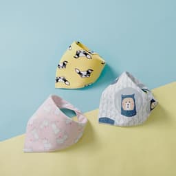 image-Triangle Scarf Children's Bib Double-sided Saliva Towel Custom