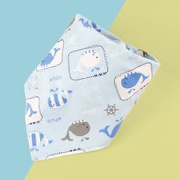 image-Triangle Scarf Children's Bib Double-sided Saliva Towel Custom