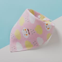 image-Triangle Scarf Children's Bib Double-sided Saliva Towel Custom