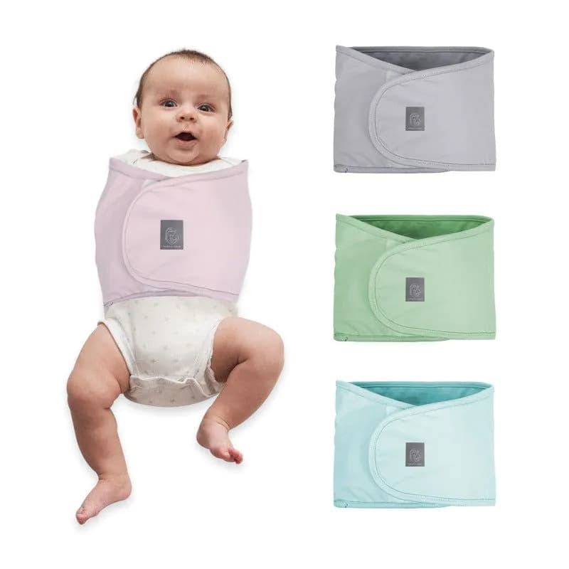 image-Baby Swaddle Strap Protect Belly Adjustable Arms Newborn Blanket for Crib Safety 0-6M Kids