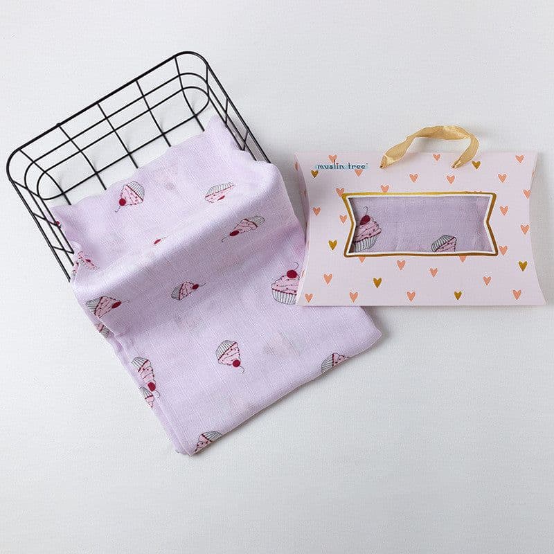 image-Baby Gauze Swaddle Wraps For Newborns