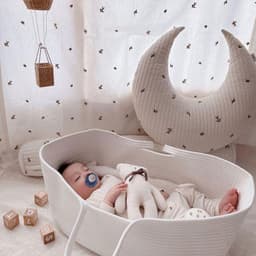image-European Style Cotton Rope Crib Creative Baby Basket