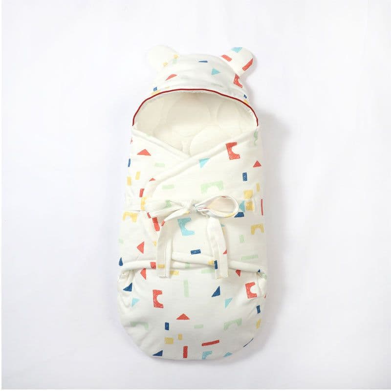 image-Pure Cotton Thickened Newborn Baby Swaddling Anti-kicking Quilt
