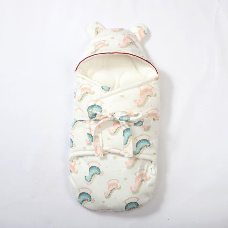 image-Pure Cotton Thickened Newborn Baby Swaddling Anti-kicking Quilt