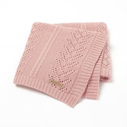 image-Infant Solid Color Hollow Cotton Quilt Cover Blanket