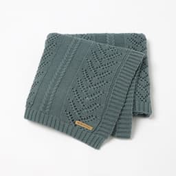 image-Infant Solid Color Hollow Cotton Quilt Cover Blanket