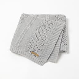 image-Infant Solid Color Hollow Cotton Quilt Cover Blanket