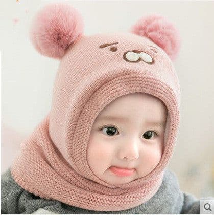 image-Toddler Boys And Girls Baby Woolen Hats Thickened To Keep Warm