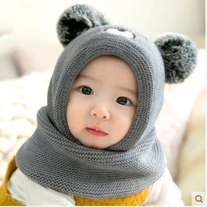 image-Toddler Boys And Girls Baby Woolen Hats Thickened To Keep Warm