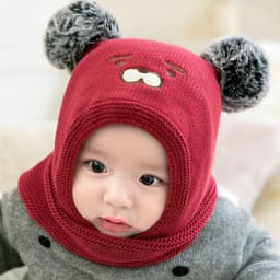 image-Toddler Boys And Girls Baby Woolen Hats Thickened To Keep Warm