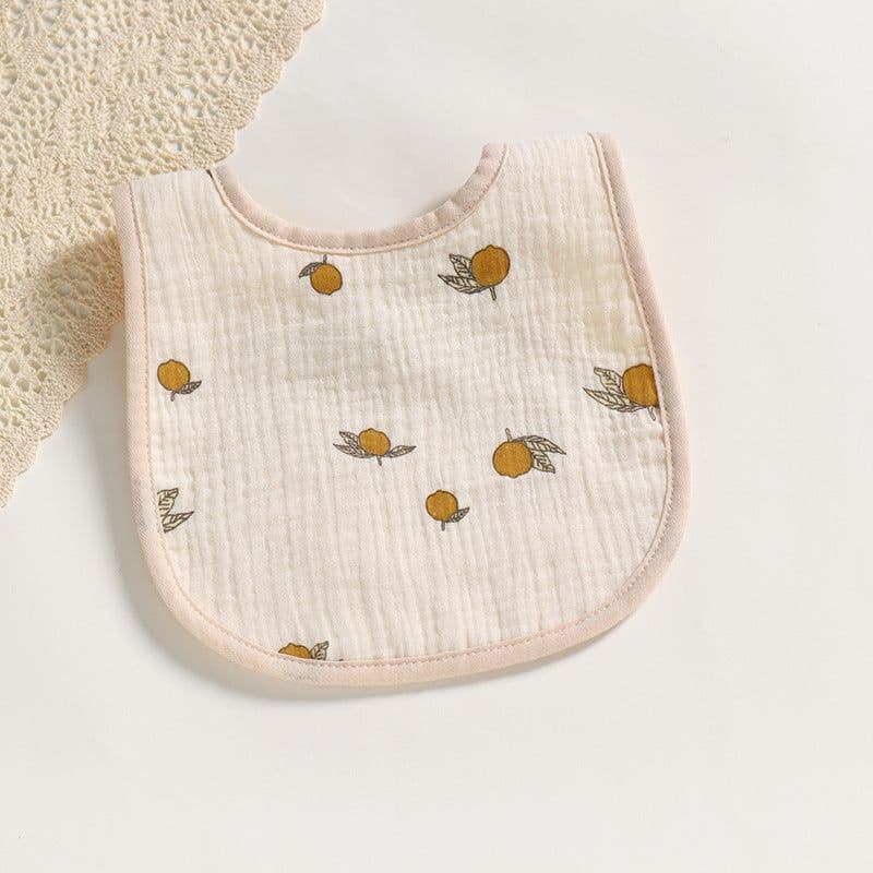 image-Cotton Gauze U-shaped Bib Baby Saliva Towel