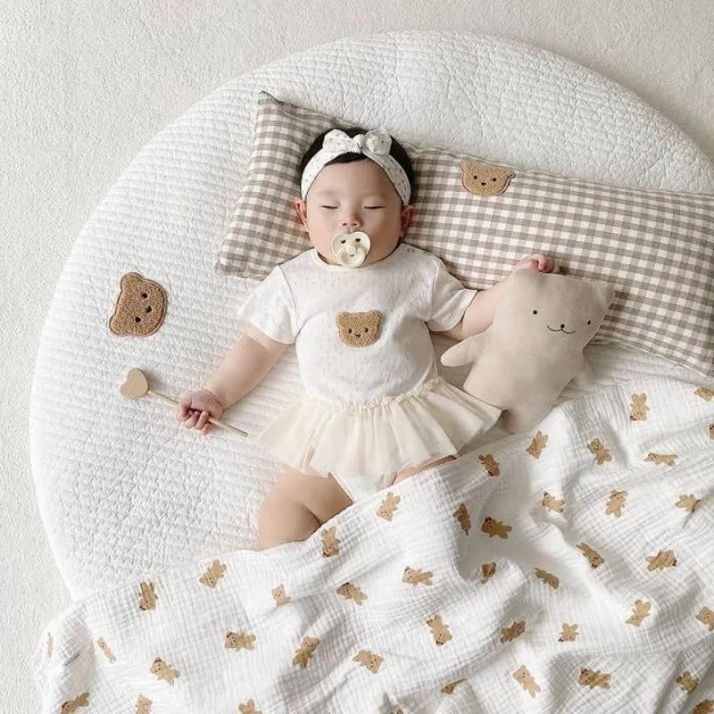 image-Children's Room Decoration Cute Round Baby Non-slip Crawling Mat