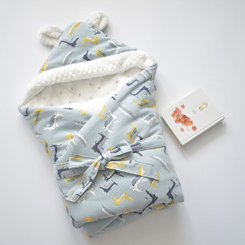 image-Extra Soft Cartoon Baby Quilt Cotton Thickened Blanket