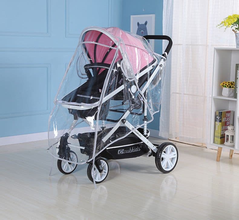 image-Baby Carriage EVA Transparent Windshield