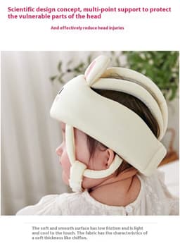 image-Baby Toddler Head Protection Anti-fall Hat Mesh Breathable