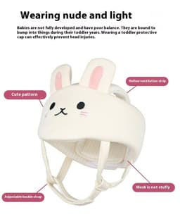 image-Baby Toddler Head Protection Anti-fall Hat Mesh Breathable