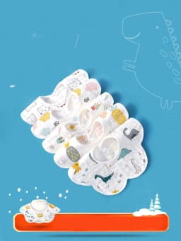image-Rotating Flower Waterproof Baby Cloths Saliva Towel Cartoon Soft Round Baby Bibs Feeding Scarf