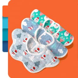image-Rotating Flower Waterproof Baby Cloths Saliva Towel Cartoon Soft Round Baby Bibs Feeding Scarf